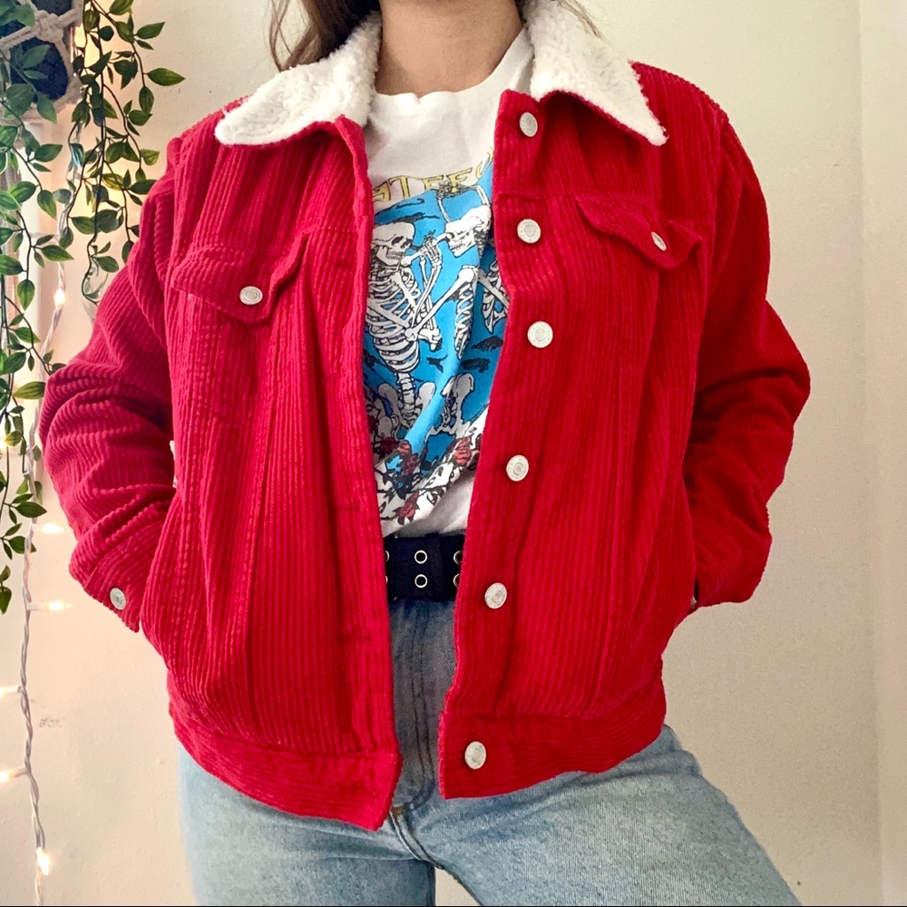 Pacsun Red Corduroy Jacket